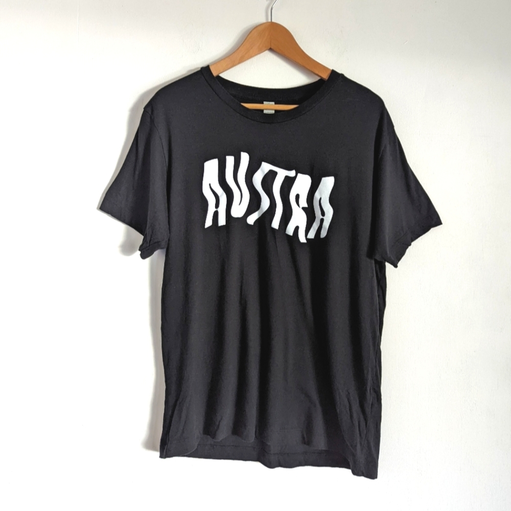 AUSTRA Utopia 2017 Band Tee Black White Size Large